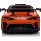 12V Mercedes Benz AMG GT3 Upgraded 1-Seater Ride-On Sports Car W/ Rubber Wheels, Music Player & RC