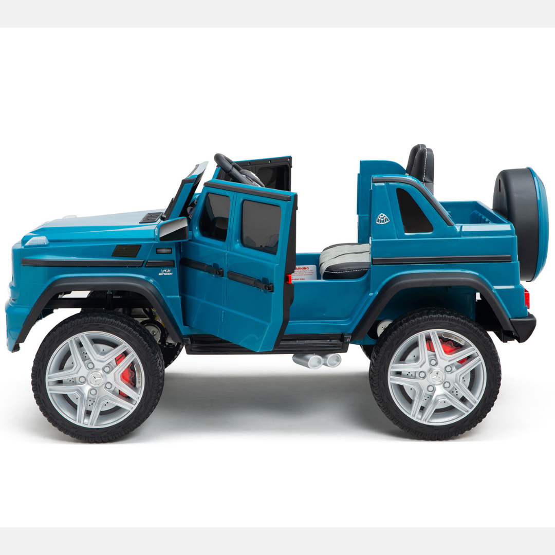 12V Mercedes Maybach G650 4x4 1-Seater Ride-On Truck W/ Rubber Wheels, Music Player & RC