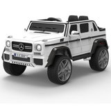 12V Mercedes Maybach G650 4x4 1-Seater Ride-On Truck W/ Rubber Wheels, Music Player & RC