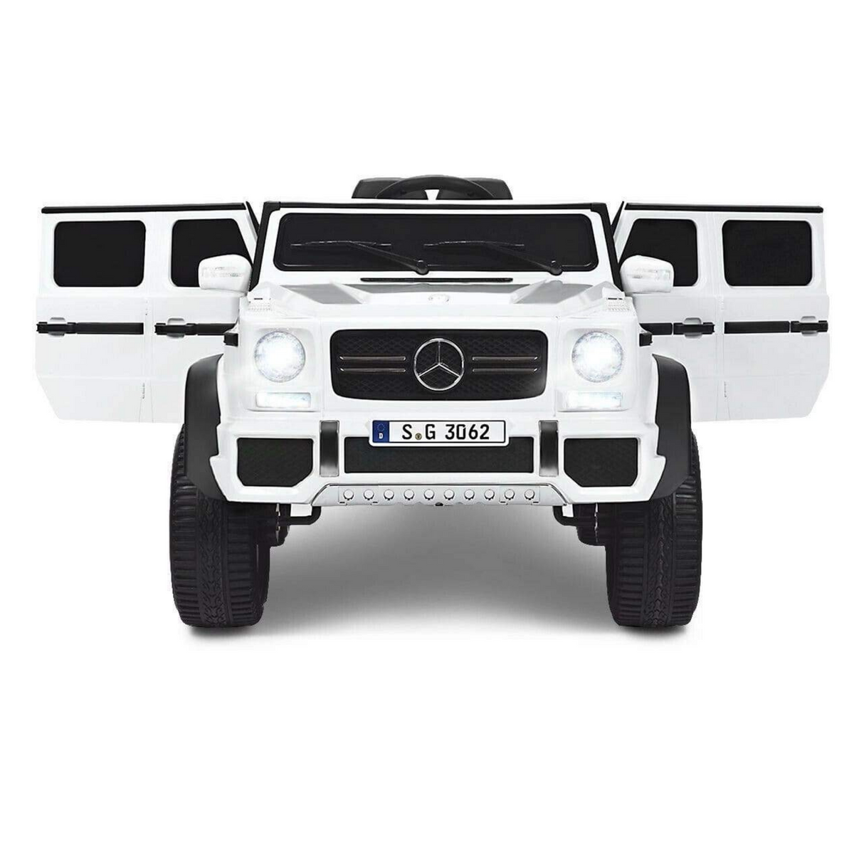 12V Mercedes Maybach G650 4x4 1-Seater Ride-On Truck W/ Rubber Wheels, Music Player & RC