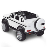 12V Mercedes Maybach G650 4x4 1-Seater Ride-On Truck W/ Rubber Wheels, Music Player & RC