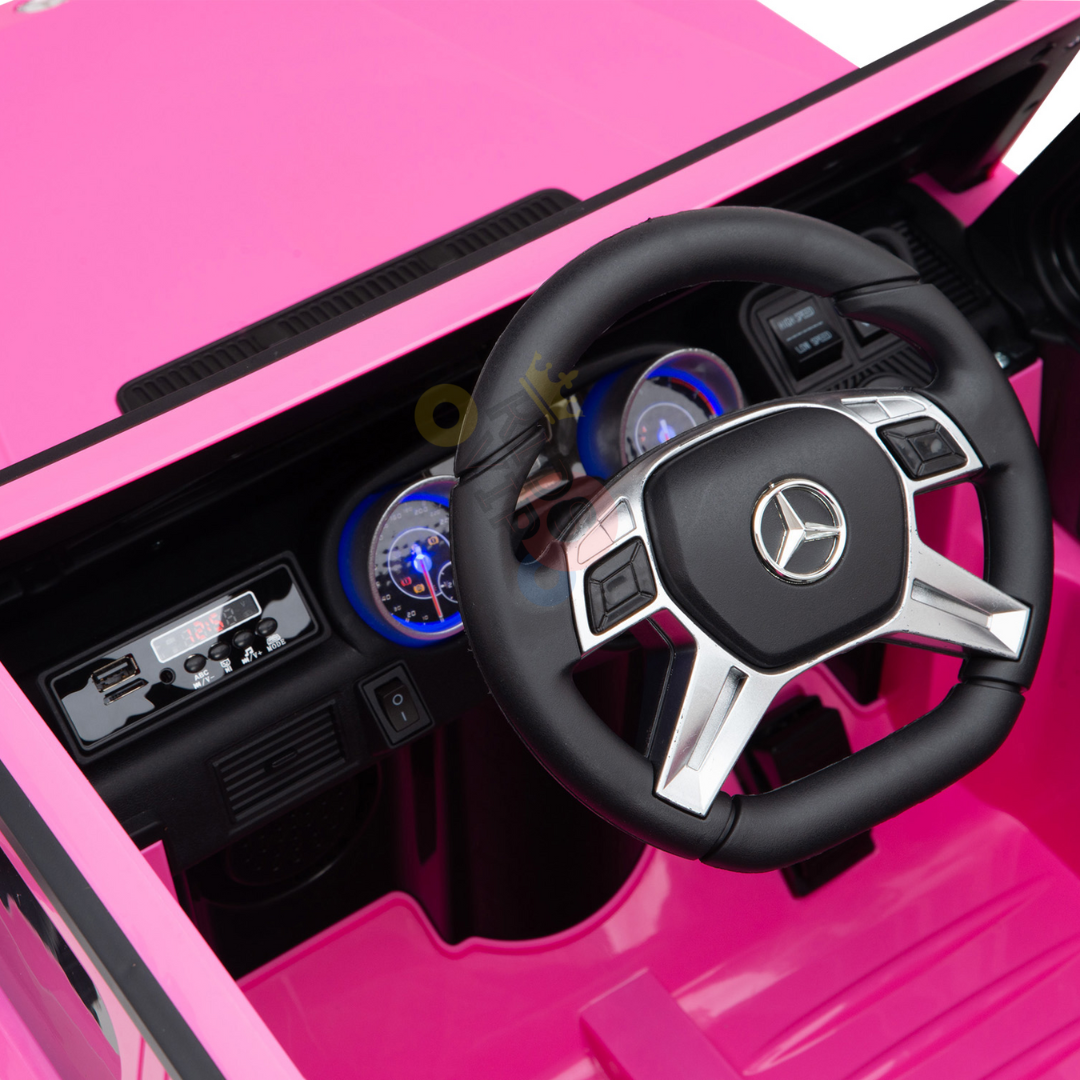 12V Mercedes Maybach G650 4x4 1-Seater Ride-On Truck W/ Rubber Wheels, Music Player & RC