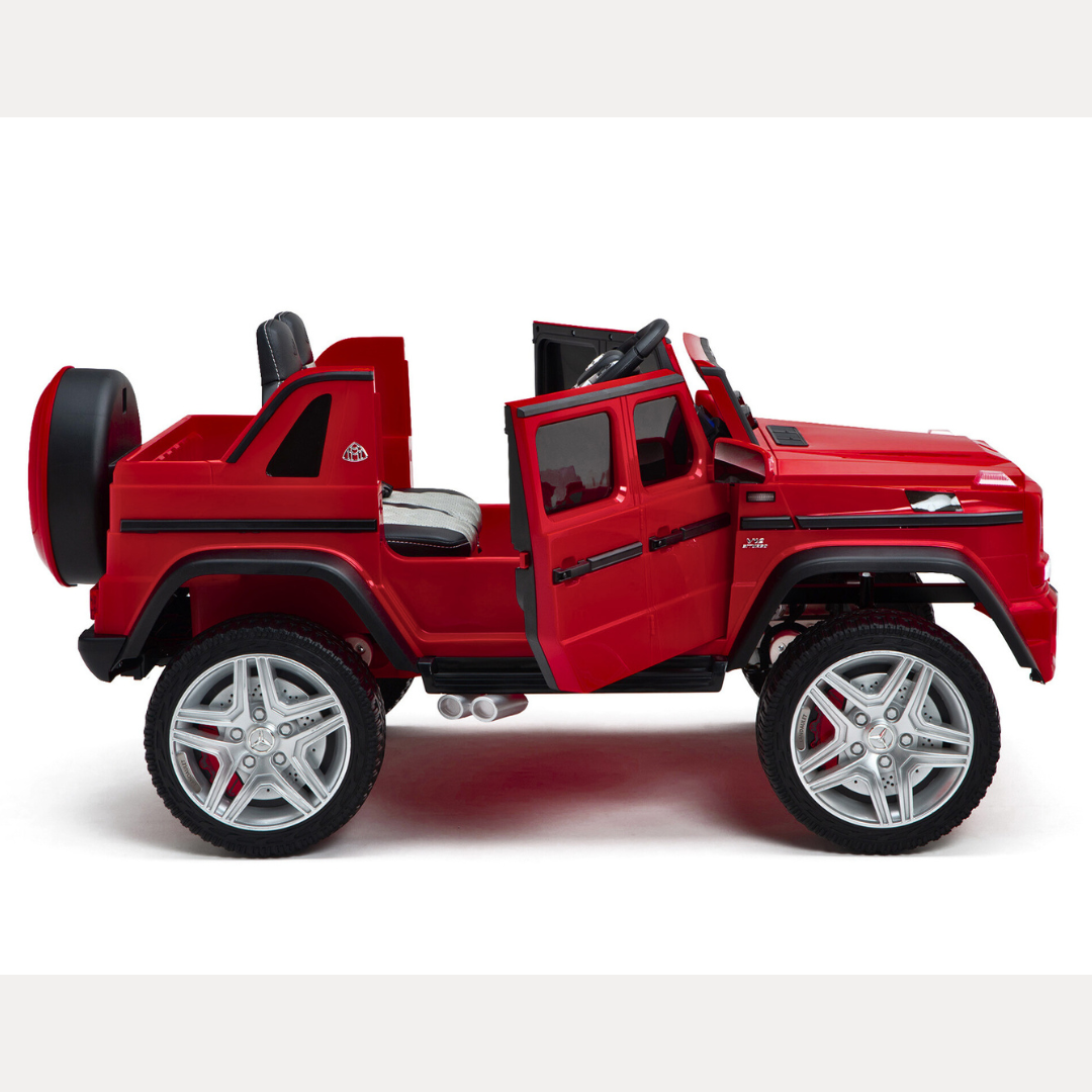12V Mercedes Maybach G650 4x4 1-Seater Ride-On Truck W/ Rubber Wheels, Music Player & RC