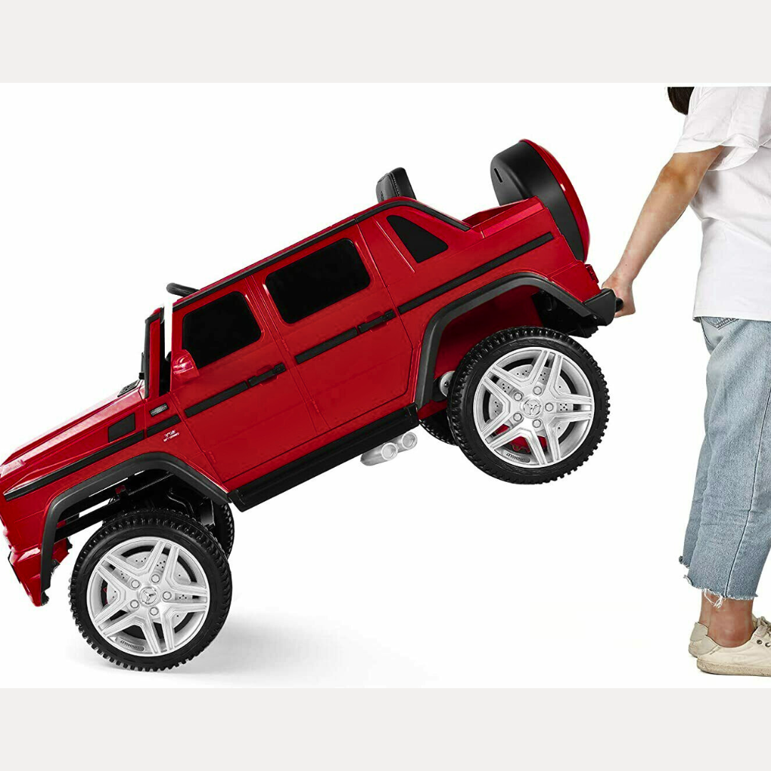 12V Mercedes Maybach G650 4x4 1-Seater Ride-On Truck W/ Rubber Wheels, Music Player & RC
