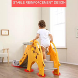 Kids Indoor & Outdoor Giraffe Slide with Ball Frame - Interactive Fun for Kids & Toddlers