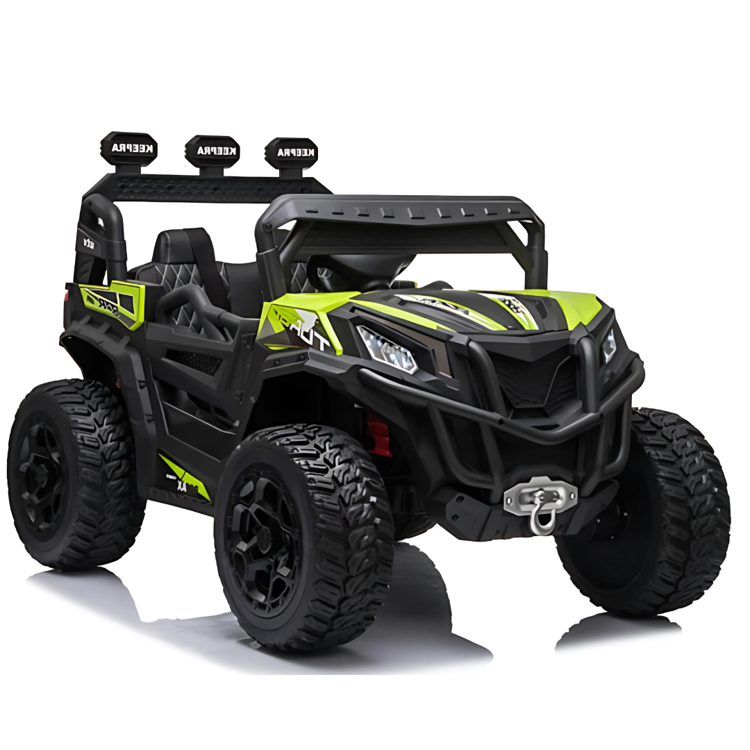 12V Junior Sport 4x4 1-Seater Ride-On UTV Buggy W/ Rubber Wheels, Music Player & RC