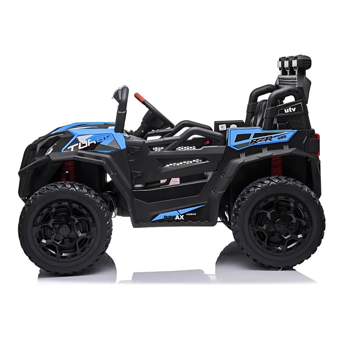 12V Junior Sport 4x4 1-Seater Ride-On UTV Buggy W/ Rubber Wheels, Music Player & RC