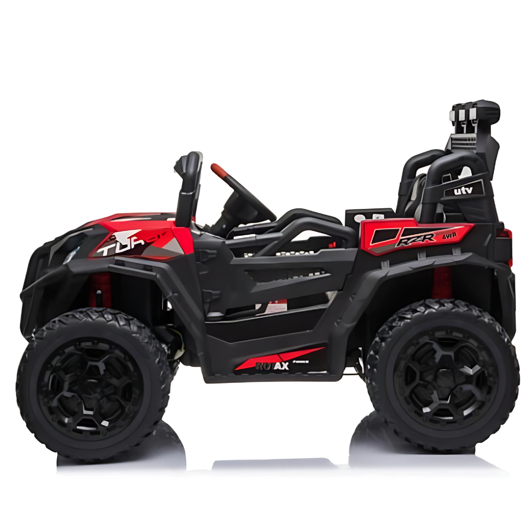 12V Junior Sport 4x4 1-Seater Ride-On UTV Buggy W/ Rubber Wheels, Music Player & RC