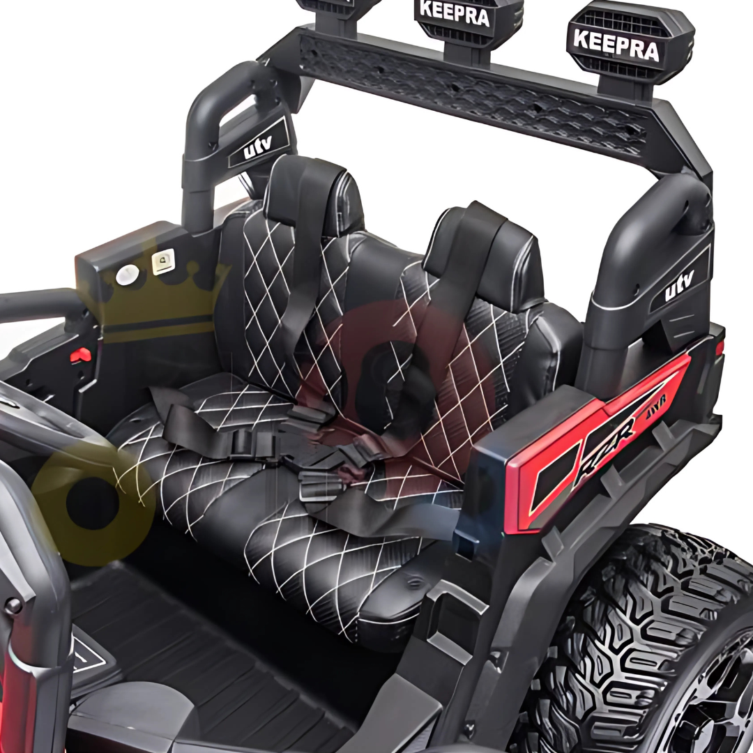 12V Junior Sport 4x4 1-Seater Ride-On UTV Buggy W/ Rubber Wheels, Music Player & RC