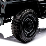 12V Military Edition 1-Seater Ride-on Truck with Rubber Wheels, Music and Remote