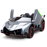 12V Lamborghini Veneno 4x4 1-Seater Ride-On Car W/ Rubber Wheels, Music Player, Butterfly Doors & RC