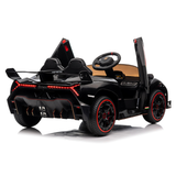 12V Lamborghini Veneno 4x4 1-Seater Ride-On Car W/ Rubber Wheels, Music Player, Butterfly Doors & RC