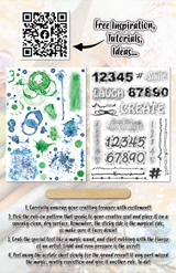 AALL and Create - A5 Rub-Ons - Emerald Azure