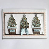 Christmas Flower Pots Card Making Kit