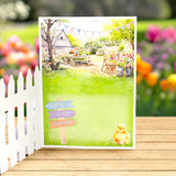 Spring Garden Picket Fence, Card Making Kit