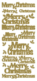 Peel-Off Stickers Merry Christmas var. sizes