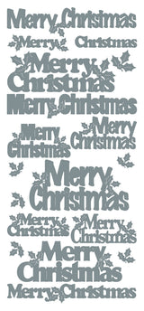 Peel-Off Stickers Merry Christmas var. sizes