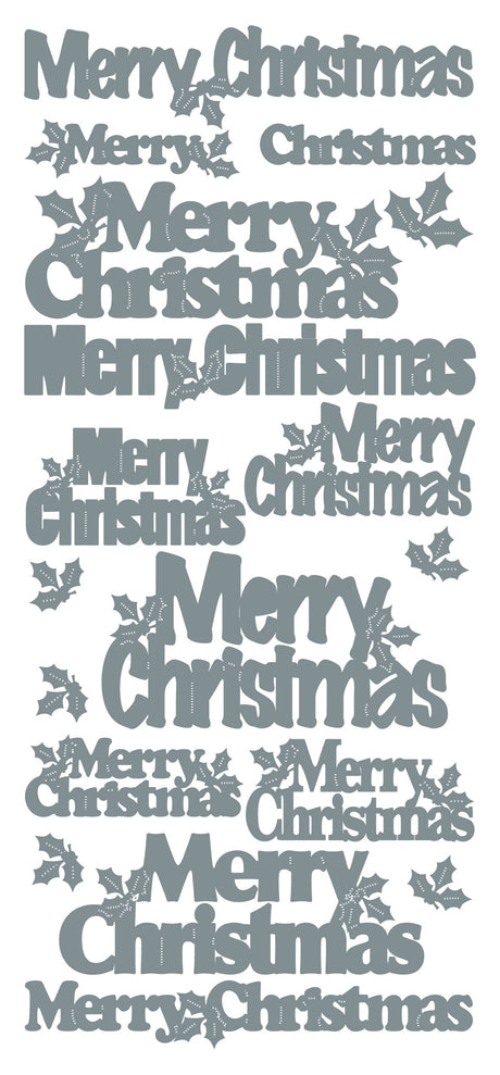 Peel-Off Stickers Merry Christmas var. sizes