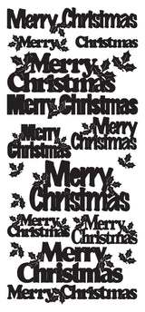 Peel-Off Stickers Merry Christmas var. sizes