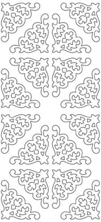 Double Sided Sticky Sticker - Corners Large