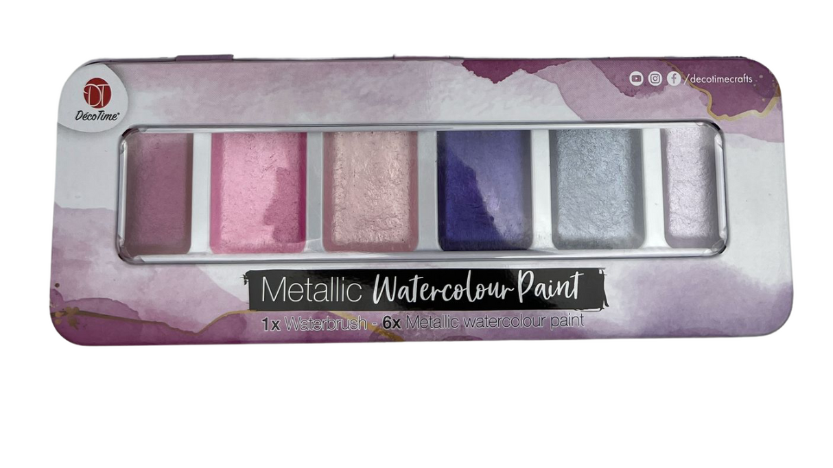 Deco Time Water Colour Paint - Orchid Bloom