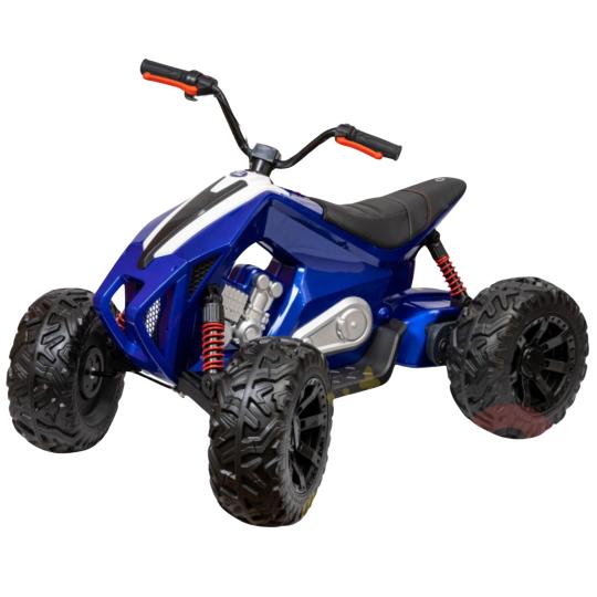 24V Adventure Pro Edition Ride-On Quad W/ Rubber Wheels, Music Player & Lights