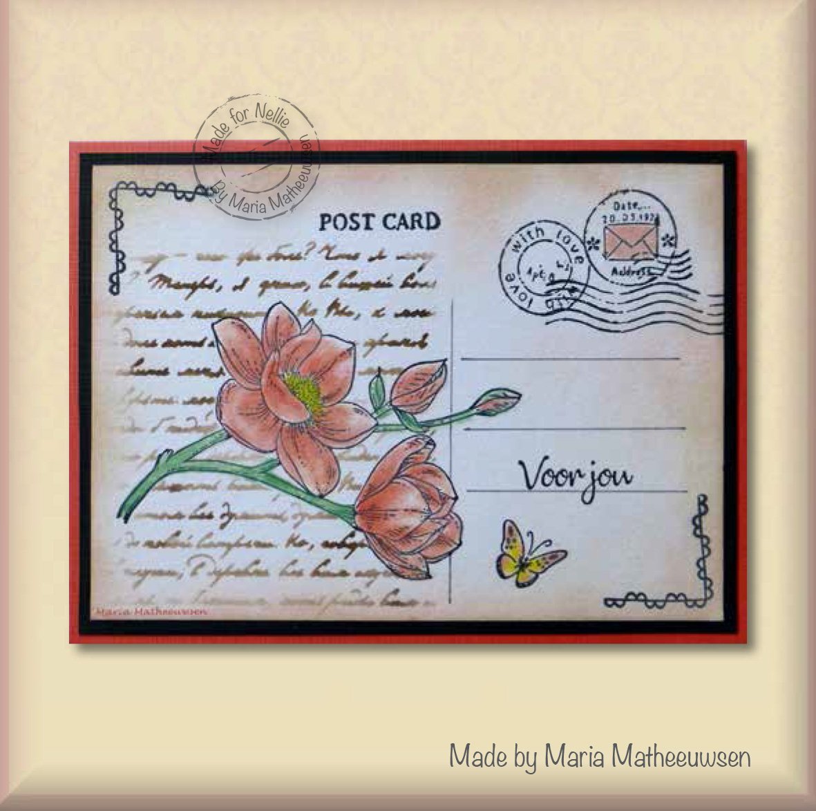 Nellie's Choice Texture Clear Stamp Post