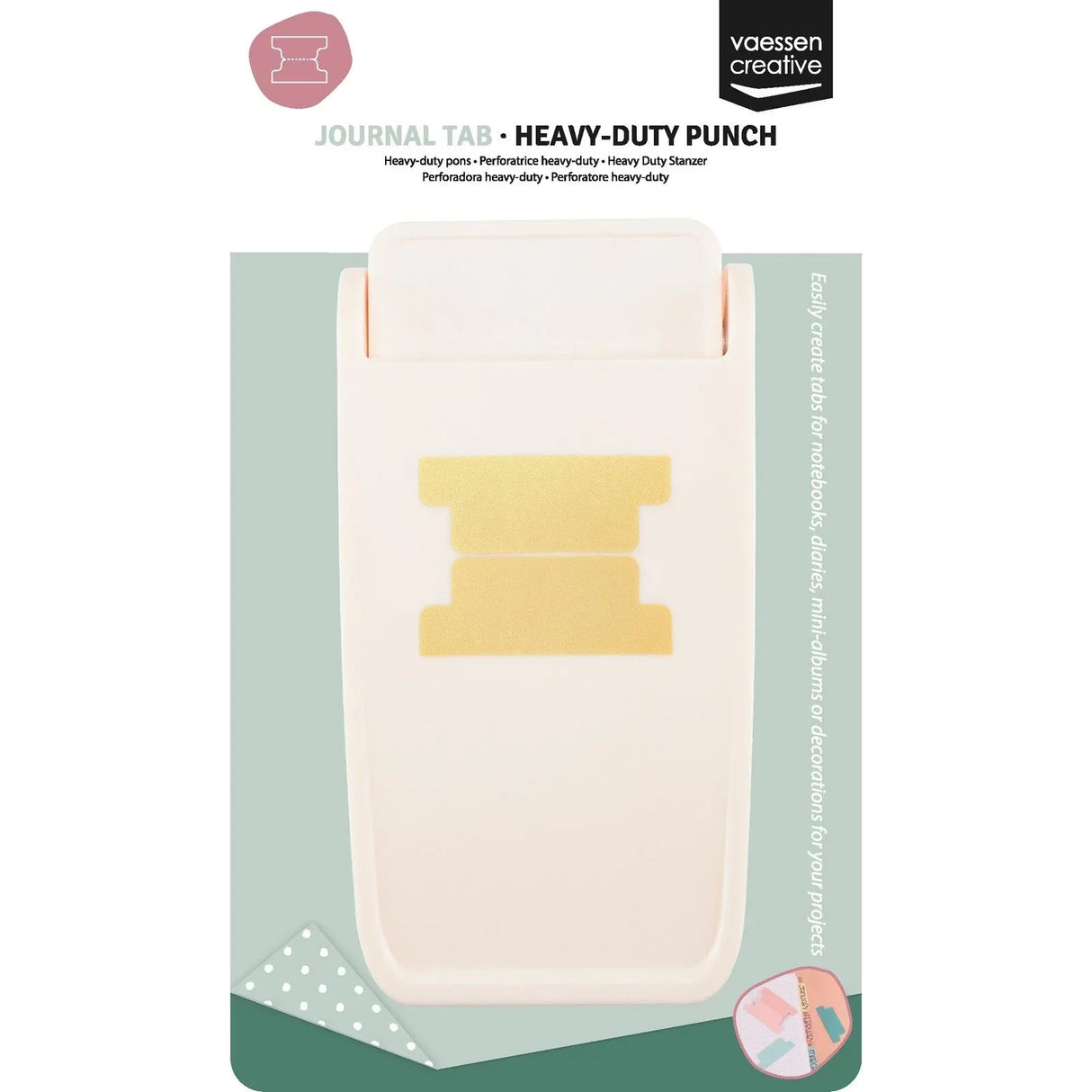 Vaessen Creative • Heavy-Duty Punch Journal / whale tail Tab