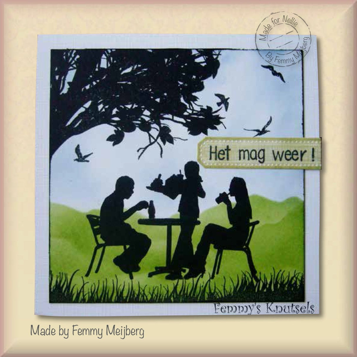 Nellie's Choice Clear Stamp Silhouette Teenagers Series Snacktime