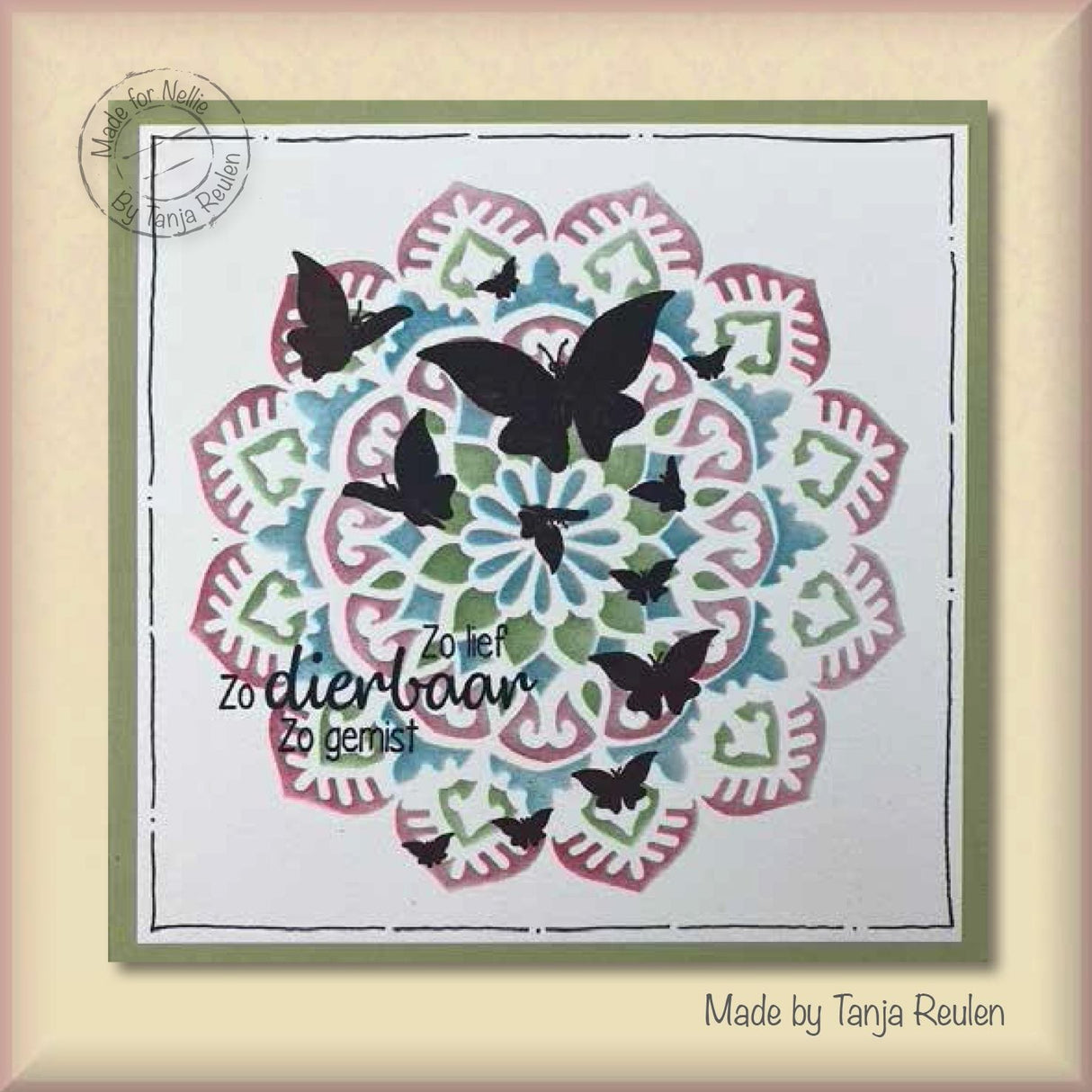 Nellie's Choice Clear Stamp Silhouette Butterflies
