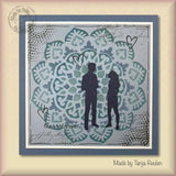 Nellie's Choice Texture Clear Stamp Writing