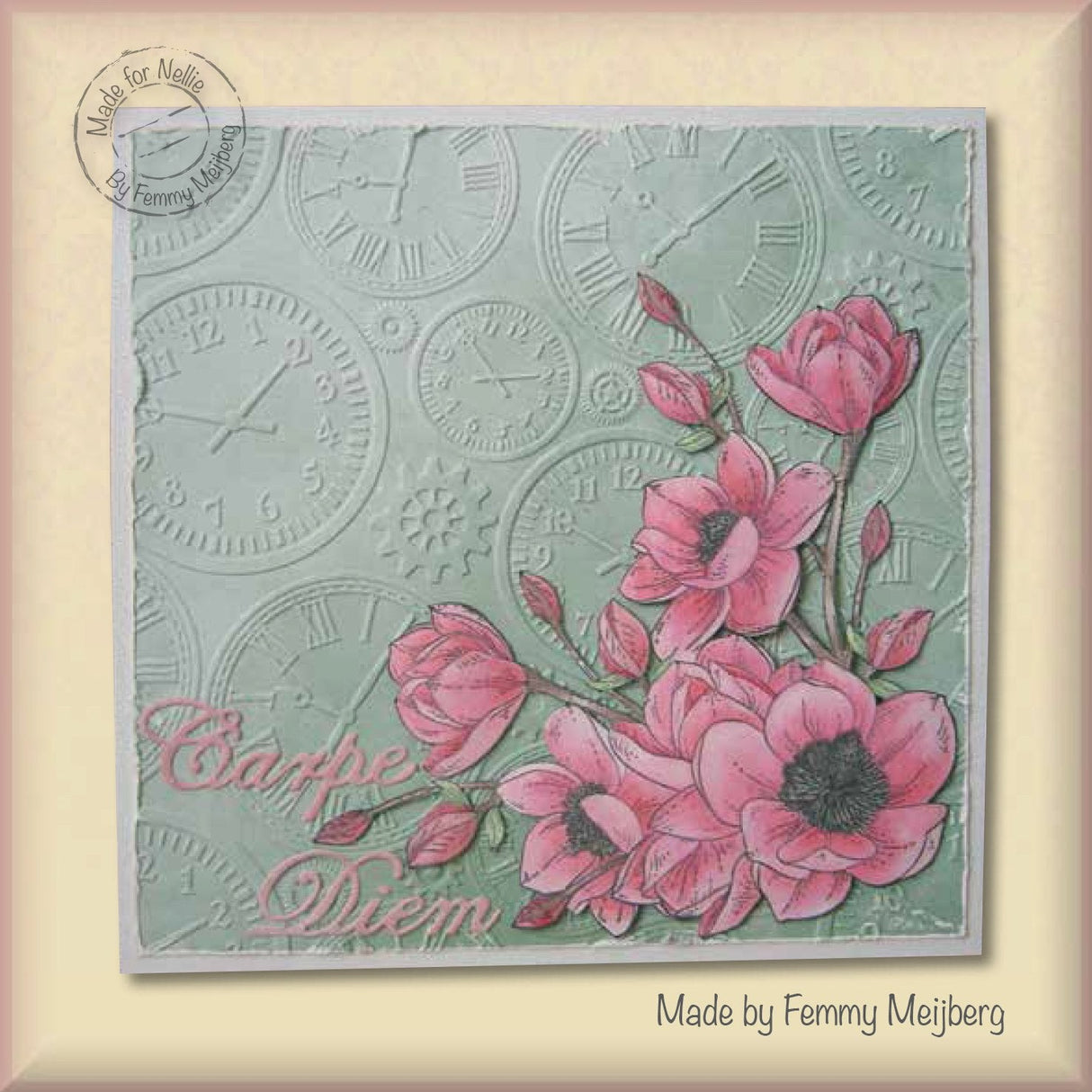 Clear Stamps Flowers Blooming Branch Magnolia