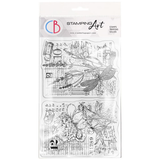 Ciao Bella Clear Stamp Set 4"X6" Botanical Postcards