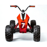 24V Adventure Pro Edition Ride-On Quad W/ Rubber Wheels, Music Player & Lights