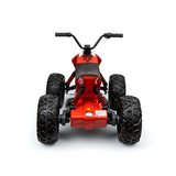 24V Adventure Pro Edition Ride-On Quad W/ Rubber Wheels, Music Player & Lights