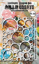 AALL and Create - 4"x6" Stencil - Bubblescape