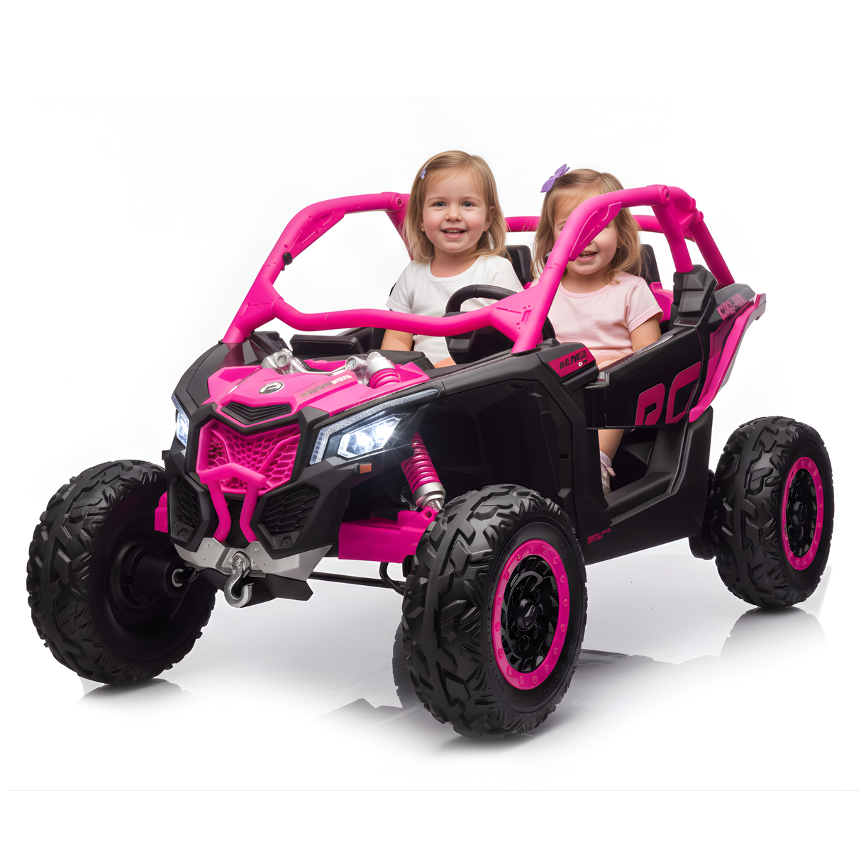 2x24V Can-Am Maverick Pro Edition 4x4 2-Seater Ride-On UTV W/ Air-Filled Rubber Tires, Double Battery Pack, Music Player & RC
