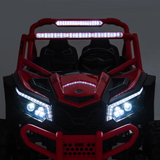 24V UTV-Max Edition XXL 2-Seater 4x4 Ride-On Buggy W/ Rubber Wheels, Music Player, Lights & RC