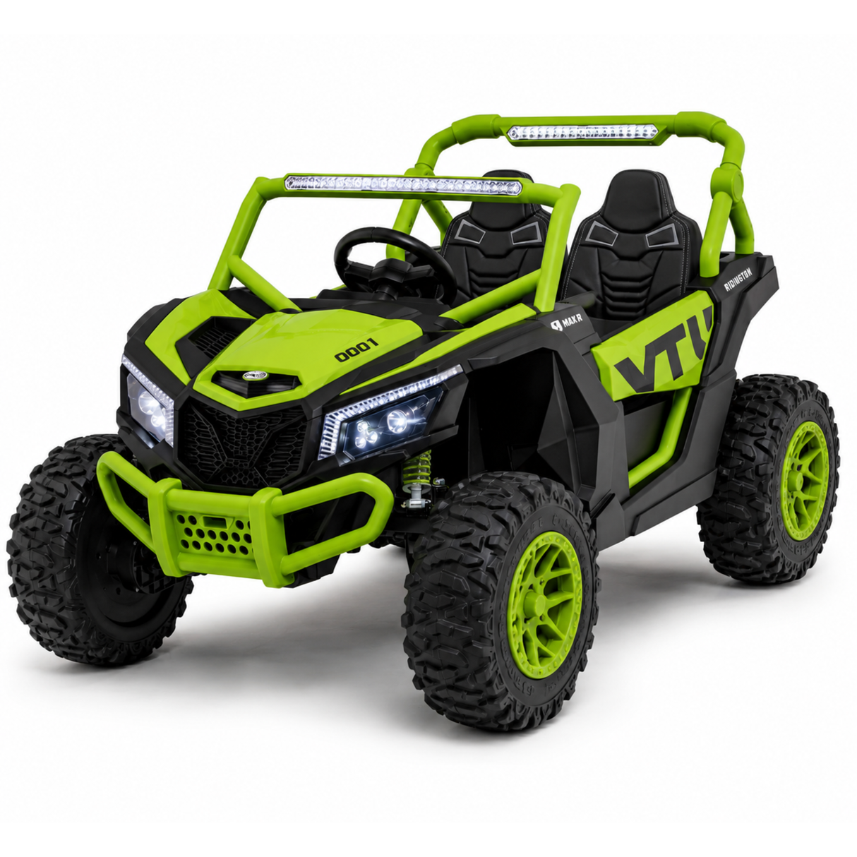 24V 2 Seater Ride On Buggy Green XXL 4x4 UTV