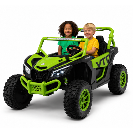 24V 2 Seater Ride On Buggy Green XXL 4x4 UTV