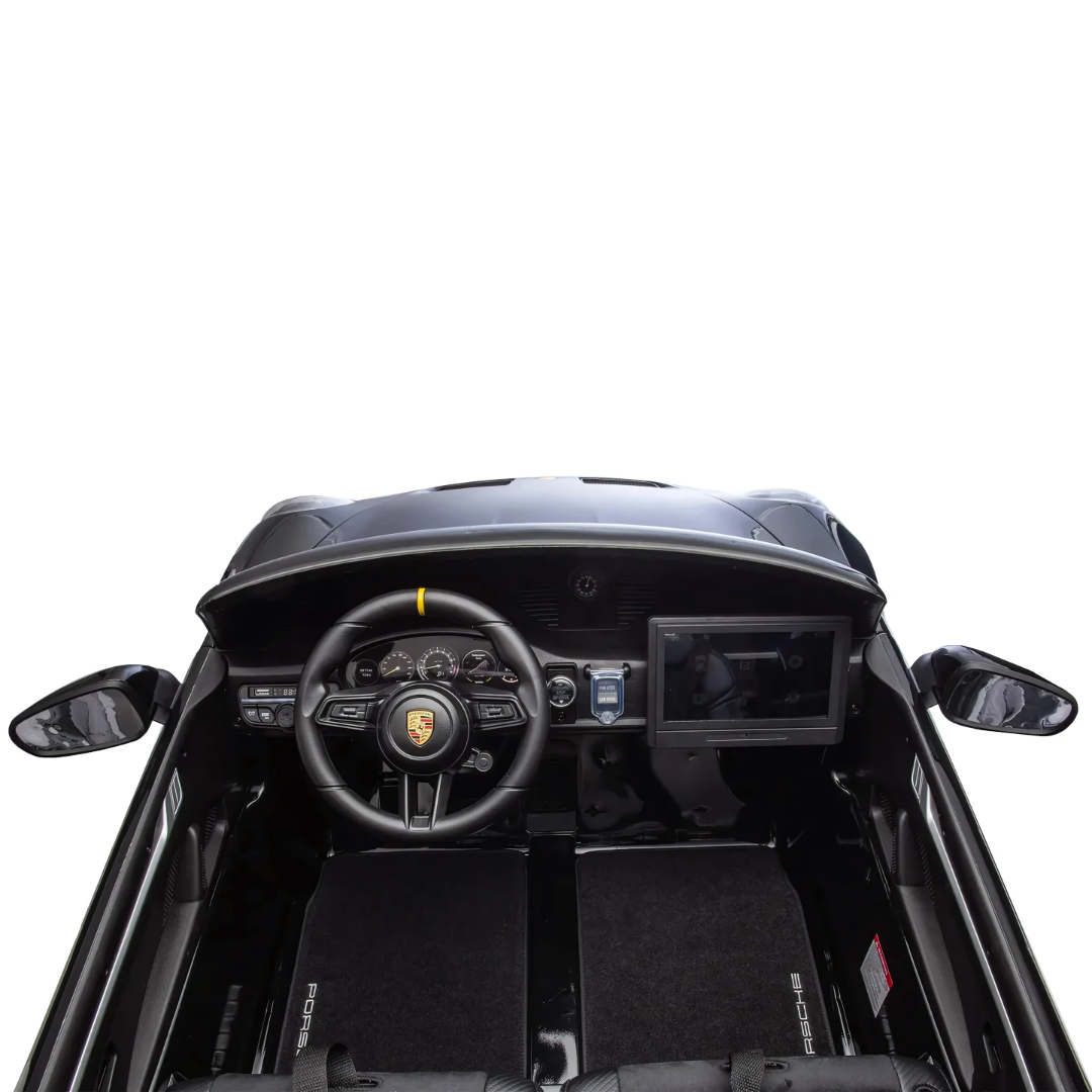 24V Porsche 911 GT3 4x4 AWD MP4 Edition 2-Seater Licensed Ride-On Car W/ Rubber Wheels, Music Player & RC