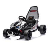 24V Phantom Sport GT Kids High Speed Electric Go Kart with Safety Harness, Lights & Music