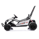 24V Phantom Sport GT Kids High Speed Electric Go Kart with Safety Harness, Lights & Music