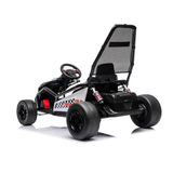 24V Phantom Sport GT Kids High Speed Electric Go Kart with Safety Harness, Lights & Music