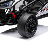 24V Phantom Sport GT Kids High Speed Electric Go Kart with Safety Harness, Lights & Music