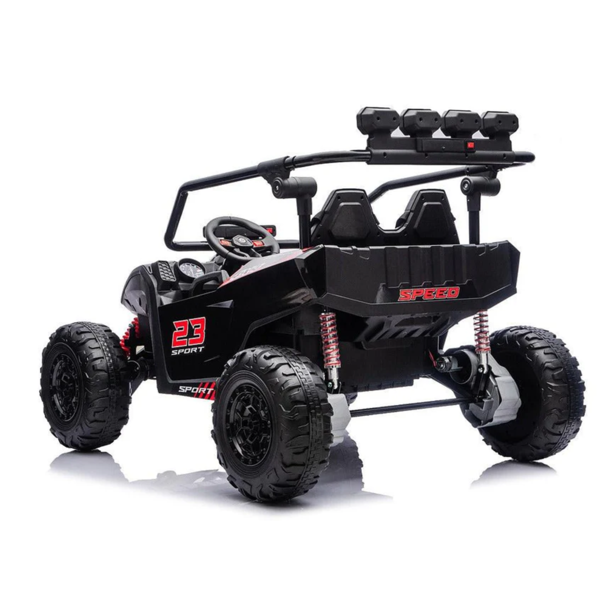 24V X-Raptor 2-Seater Kids Ride-On 4X4 UTV with EVA Rubber Wheels, Music Player & RC