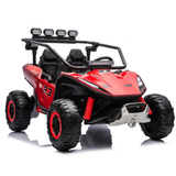 24V X-Raptor 2-Seater Kids Ride-On 4X4 UTV with EVA Rubber Wheels, Music Player & RC