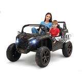 24V Ultra Treck 180-Watt Brushless Edition XXL 2-Seater UTV for Advanced Drivers W/ Inflatable Rubber Tires, Music Player & Lights