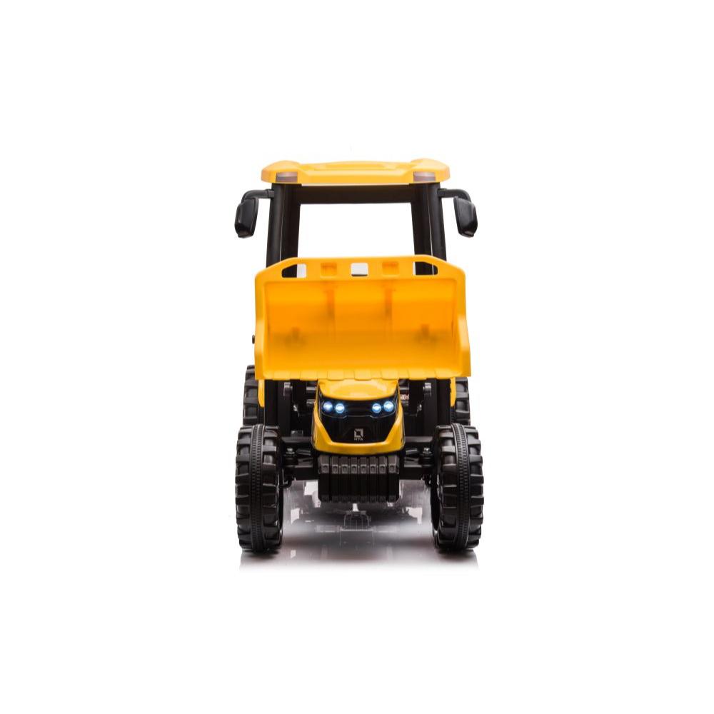 Tracteur-remorque monoplace à 6 roues 24 V pour enfants et tout-petits
