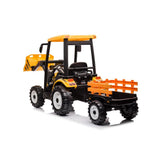 Tracteur-remorque monoplace à 6 roues 24 V pour enfants et tout-petits